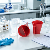 Viscosímetro de Embudo Marsh Estándar API, Kits de Prueba de Viscosidad de Lodo para Perforación, Embudo Marsh con Vaso Medidor, Medidor de Contenido de Arena
