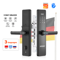 KROVI B06-M Locstar Security Livraison Gratuite Serrure de Porte Intelligente en Alliage d'Aluminium avec Empreinte Digitale et Bluetooth