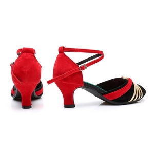 Nouveau <span class=keywords><strong>DY10</strong></span> Tout Compris Creux Bout Creux Daim Salle De Bal Dames Chaussures De Danse Latine - Product Image 4