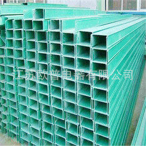 Canaux de câblage en fibre de verre pleins pour la pose de câbles 100x50mm, revêtement vert - Product Image 1