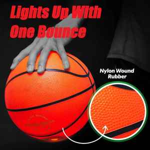 Balón de Baloncesto Luminoso para Exteriores, Venta al Por Mayor, para Niños, Ideas de Regalo de Cumpleaños, Logotipo Personalizado, Cubierta de Cuero PU, para Competencia Deportiva - Product Image 5