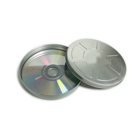 Boîte en métal ronde OEM/ODM pour le stockage de CD/DVD - Étui portable durable avec logo personnalisé