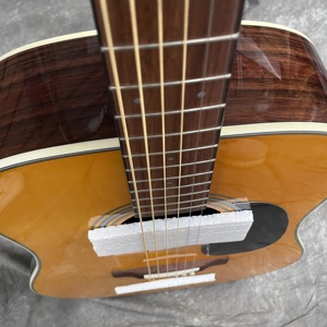 High-Quality Acoustic Guitar with Basswood - 41-Inch Solid <b>Top</b> Spruce Yellow Color Fast Shipping - Product Image 5