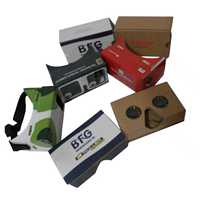 Lunettes VR Google Cardboard personnalisées Beckon, 3e génération, pliables en papier, casque de réalité virtuelle 3D, boîte VR pour films et jeux sur smartphone