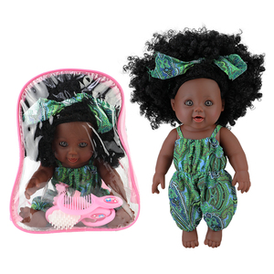 Nuova ragazza in vinile di design adorabile bambola nera afroamericana da 12 pollici per bambini - Product Image 5