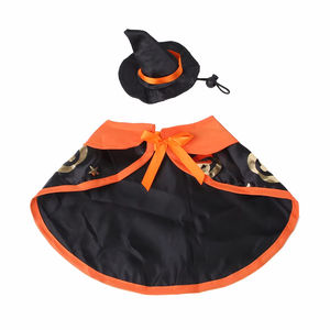 Vente en gros d'usine, cape de sorcier pour chat, costume de transformation pour animaux de compagnie pour festival d'été, robe en coton et fibre de polyester, déguisement d'Halloween - Product Image 3