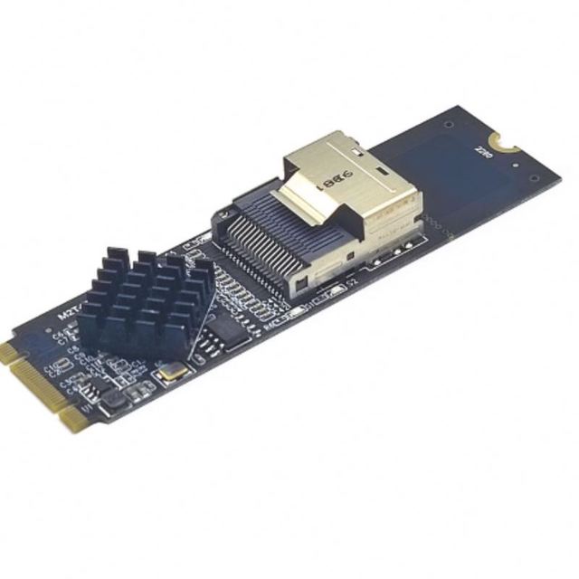 M. 2 NVMe to SFF-8087 SATA3.0 Expansion Card Mini SAS/SATA Hard Drive Adapter Card 36PIN