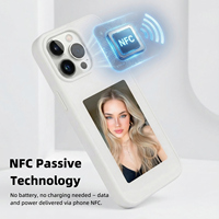 Étui de téléphone portable personnalisé NFC E-Link avec écran de 3,97 pouces, coque de téléphone en TPU avec photo DIY pour iPhone 15/16/17 Pro Max Series