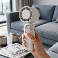Ventilatore Portatile USB Ricaricabile Pieghevole ad Alta Velocità per Auto e Esterni
