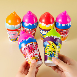 Bouteille à bulles en forme de crème glacée pour enfants, anti-fuite, avec baguette à bulles, jouet pour jeux en plein air, 5-7 ans, plastique, unisexe - Product Image 2