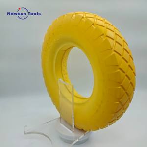 Roue de chariot à roulettes en <span class=keywords><strong>mousse</strong></span> de polyuréthane PU <span class=keywords><strong>anti</strong></span>-crevaison de haute qualité d'usine, 16 pouces, 4,00-8 pouces, <span class=keywords><strong>pour</strong></span> tondeuse à gazon - Product Image 5