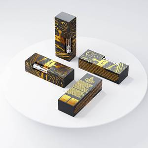 Holographic Logo Custom Branded Cardboard Box Child Proof Cartridge Packaging 0.5ml 1ml Empty Disposable Carts Box With Window - Product Image 3