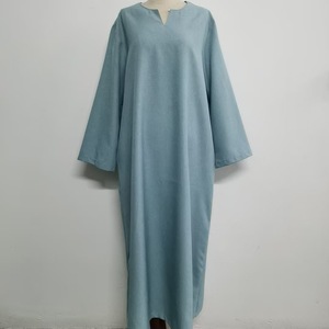 Nouvelle Robe Ample 2026 Couleur Unie Élégante Grande Taille Jupe Longue Manches Longues Décontractée et Tendance - Product Image 3