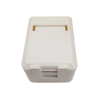 Boîtier de montage en surface 1 ou 2 ports pour prises réseau murales RJ45 RJ11 Keystone Jack OEM ODM CAT5e CAT6 CAT6A