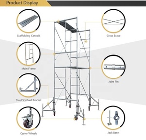 Ponteggi Importati dalla Cina, Scala da Costruzione, <span class=keywords><strong>Impalcatura</strong></span> <span class=keywords><strong>Edile</strong></span>, Ponteggio a Telaio per Muratori - Product Image 4