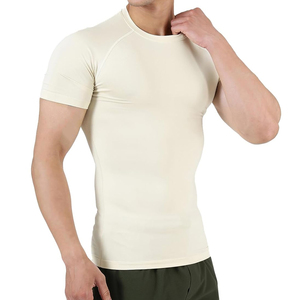 High Quality Custom Made <b>Men</b> <b>Compression</b> <b>Shirts</b> <b>for</b> Gym & Fitness Spandex/Polyester Quick Dry & Breathable - Product Image 1