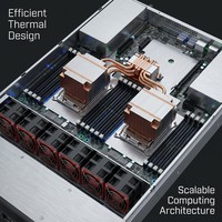Servidor en Rack 2U Intel Xeon Gold 5218R, 256 GB de RAM, 4x960 GB SSD, 4x2 TB SAS, SR430 RAID, 2x900 W PSU, Servidor Empresarial 2288H V5