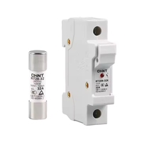 Nuevo Portafusibles Original CHINT RT28-63 1P 63A 500V de Material PVC 14x51mm para Montaje en Panel/Riel DIN
