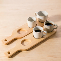 Support à verres en bois à trois trous, style nordique, pour bars, KTV, hôtels et usage commercial