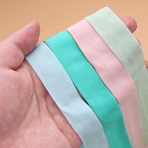 Cinta elástica de borde de espiga de 2 cm de colores para ropa interior y calzoncillos, tira de ribete plegada - Product Image 3