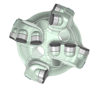 Foret PDC de 94 mm pour une excellente qualité de forage horizontal dévié, accessoires de forage pour roches dures (basalte, quartzite, granit) dans les champs pétrolifères