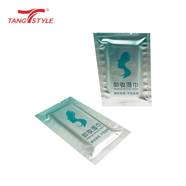 Non-woven Eco Friendly Single Feminine Wipes Single Wipes Individually Wrapped 1pcs Custom Logo for Women