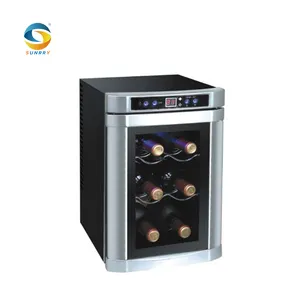 Mini 6 şişe şarap soğutucu buzdolabı mahzeni küçük şarap soğutucu