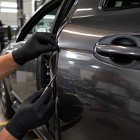 Film de protection automobile en PET gris bronze métallisé liquide 1,52*15m 7,5mil, vinyle autocollant chromé haute brillance pour changement de couleur, protection de carrosserie automobile