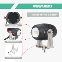 Accessoires de voiture 1.5 pouces mini led lumière de travail pod 20w led lumière de conduite pour moto