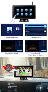 Digitale Draadloze 5 Inch Touchscreen Auto Dvr Bsd Ai Solar Back-Up Camera Achteruitrijcamera 'S Waterdicht Voor Auto Truck Rvs Caravan - Product Image 2