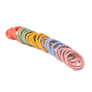 Attaches pour cheveux colorées pour enfants, 100 pièces, accessoires pour cheveux aux couleurs bonbons, utilisation quotidienne, cordes élastiques pour cheveux d'enfants - Product Image 3