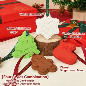 Kit di Ornamenti in Pietra Profumata Artigianali di Lusso a Tema Natalizio per Compleanni e Regali per Feste - Product Image 1