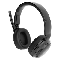 Casque Bluetooth V5.4 pour chauffeur de camion, mono, avec micro antibruit, fonction multipoint, casque sans fil pour la conduite et le travail des camionneurs