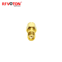 Adaptateur de convertisseur de connecteur femelle à RP-SMA coaxial RF vers connecteur femelle SMA Adaptateur SMA à polarité inversée en stock