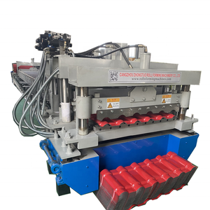 Máquina Laminadora de Láminas para Techos de Tejas Escalonadas, Diseño Nuevo, Multiusos, Totalmente Automática, Compatible con Bobinas de Metal Filmado y PPGI - Product Image 1