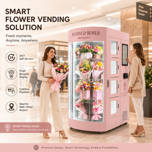 ผู้จัดจำหน่ายตู้ขายสินค้าอัตโนมัติ ตู้ขายดอกไม้สดกลางแจ้ง ตู้ขายช่อดอกไม้สด - Product Image 3