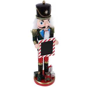 38cm decorazioni per la casa articoli di <span class=keywords><strong>natale</strong></span> in legno artigianato ornamenti giocattoli regali statuetta calendario dell'avvento bambini schiaccianoci <span class=keywords><strong>natale</strong></span> - Product Image 3