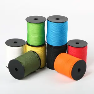 UHMWPE Rope Yellow 2mm High Strength String Cord Abrasion Resistant Line Double Braided Uhmwpe Rope For Sports Fishing