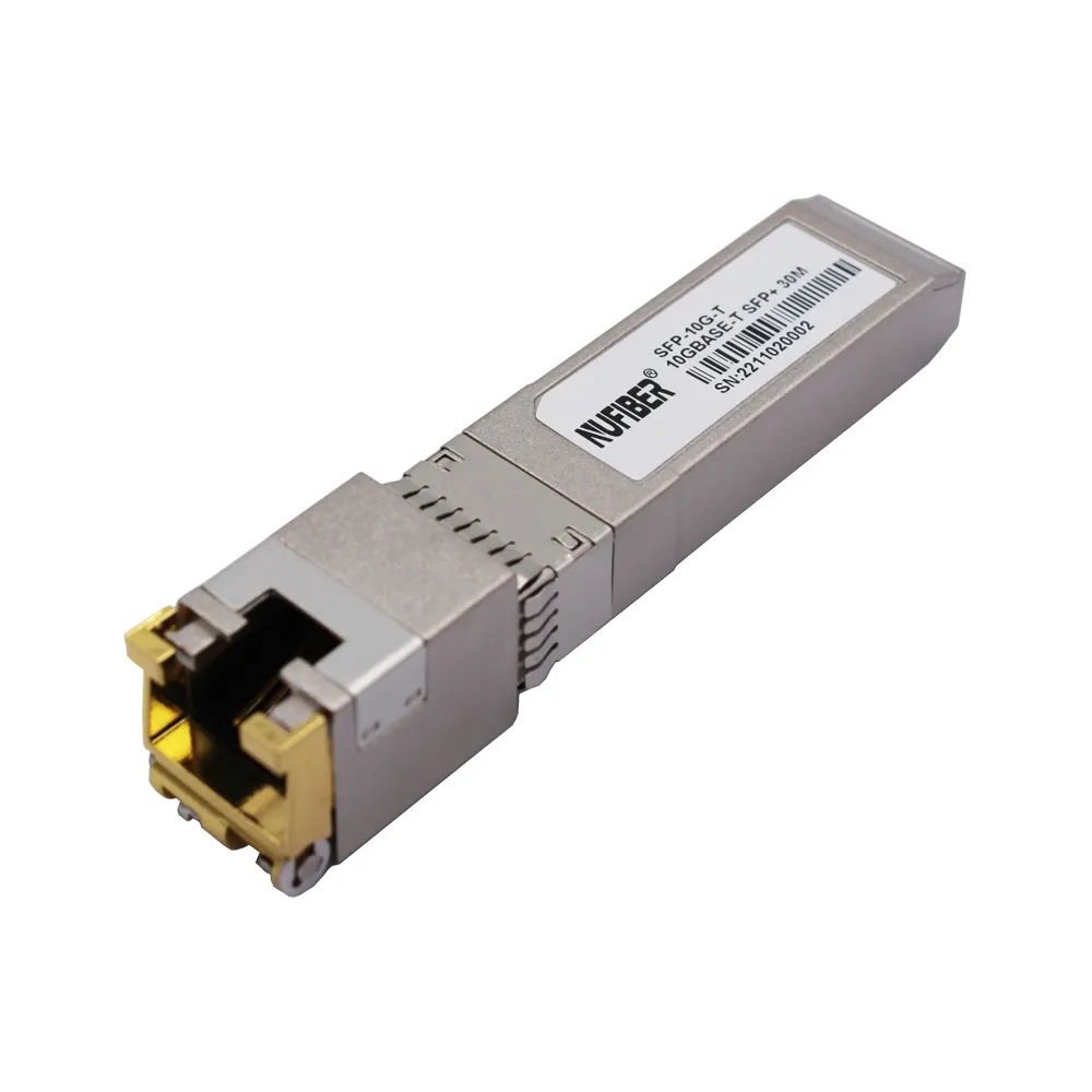 Modul tembaga SFP 10G 10G RJ45 Transceiver 30m 10Gbase-T modul RJ45 kompatibel dengan Juniper/MikroTik