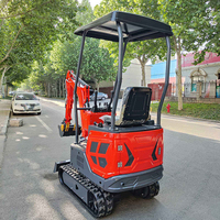 Mini-excavatrice compacte fiable de 1,3 tonne pour la construction de clôtures agricoles, la construction de piscines et le déneigement, avec composants essentiels du moteur
