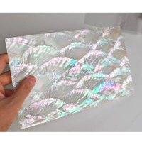 Vente en gros de feuilles de coquillages d'ormeaux naturels en papier Paua pour incrustation d'instruments de mobilier musical
