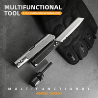 Outils d'extérieur multifonctionnels Couteau de poche pliant en acier inoxydable pour le camping