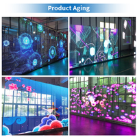 Vitrine Led transparente 3.91-7.81 1000X1000mm 1X1m panneau tenture murale écran numérique pour Film de fenêtre en verre de magasin
