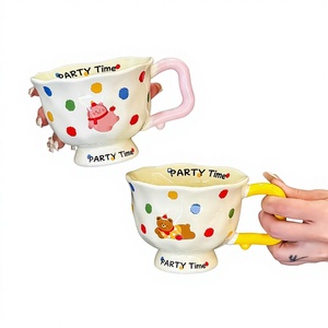 Taza <span class=keywords><strong>de</strong></span> Cerámica con Dibujos Animados para Niñas, Resistente a Altas Temperaturas, Apta para Microondas, para Dormitorio u Oficina, Estilo 2024 - Product Image 1