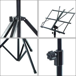 Accessoires de musique Offre Spéciale support de livre de musique basson 180cm ajouter un trépied en fer réglable en hauteur avec support de microphone - Product Image 4