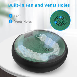 Caja de plástico de silicona con logotipo personalizado para ortodoncia dental, caja de retención de alineador de almacenamiento invisible - Product Image 4