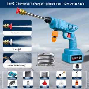 ปั๊มน้ำแรงดันสูงไฟฟ้าแบบพกพา24V/48V/96V เครื่องซักผ้ารถยนต์แบตเตอรี่ลิเธียมตัวเลือกคู่มือพลังงานสูง - Product Image 6