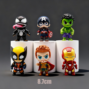 Figura de Acción de Superhéroe de Dibujos Animados en 3D, Modelo de PVC, Juguete para Niños, Artículo en Oferta para Máquinas de Cápsulas Coleccionables - Product Image 1