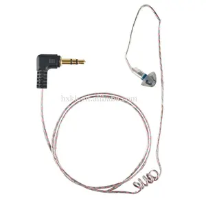 Two Way Radio Earpiece Hidden Officer Tubeless Listen Only Earpiece with 3.5mm Connector For Walkie-talkie Mobile Phone