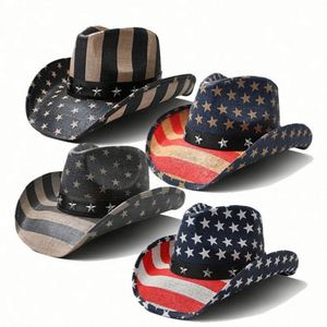 Wholesale in Stock Cowboy Hard <b>Hat</b> Fashionable Summer Beach <b>Hats</b> Unisex <b>Men</b> Women Sombrero <b>Straw</b> Cowboy <b>Hat</b> - Product Image 4